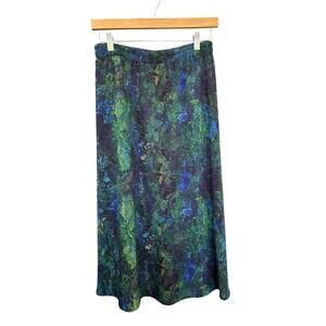 Coldwater Creek Women's Reversible Skirt Size 2X (20-22) Purple/Green